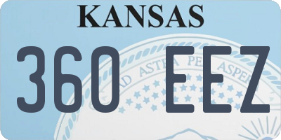 KS license plate 360EEZ