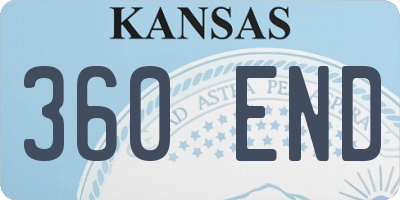 KS license plate 360END