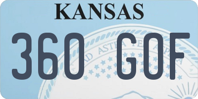 KS license plate 360GOF