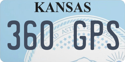 KS license plate 360GPS