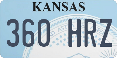 KS license plate 360HRZ