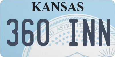 KS license plate 360INN
