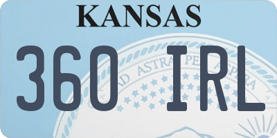 KS license plate 360IRL