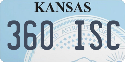 KS license plate 360ISC
