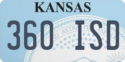 KS license plate 360ISD