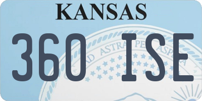 KS license plate 360ISE