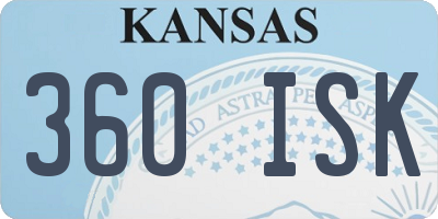 KS license plate 360ISK