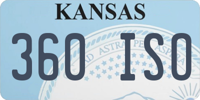 KS license plate 360ISO
