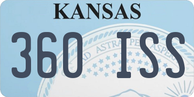 KS license plate 360ISS