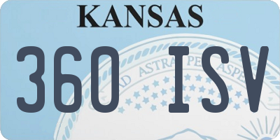 KS license plate 360ISV