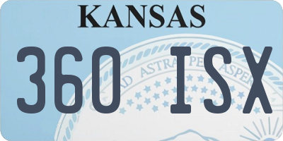 KS license plate 360ISX