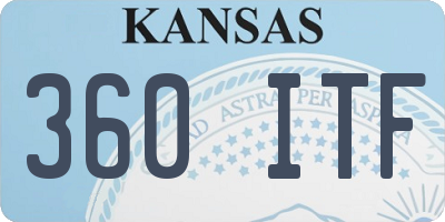 KS license plate 360ITF
