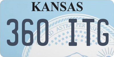 KS license plate 360ITG