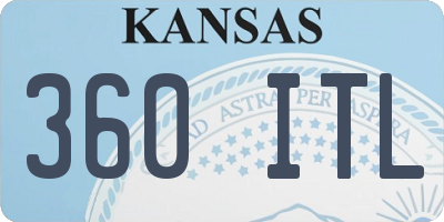 KS license plate 360ITL