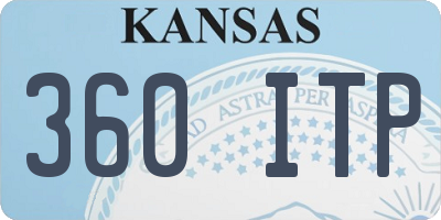 KS license plate 360ITP