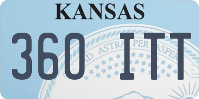 KS license plate 360ITT