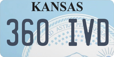 KS license plate 360IVD