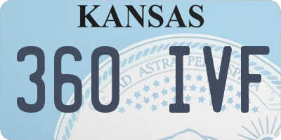 KS license plate 360IVF