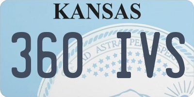 KS license plate 360IVS