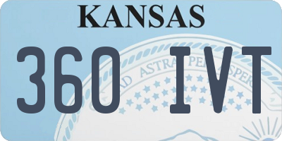 KS license plate 360IVT
