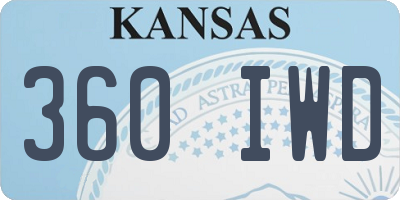 KS license plate 360IWD