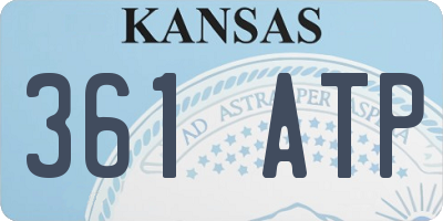 KS license plate 361ATP