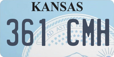 KS license plate 361CMH