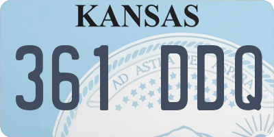 KS license plate 361DDQ