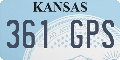 KS license plate 361GPS