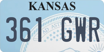 KS license plate 361GWR