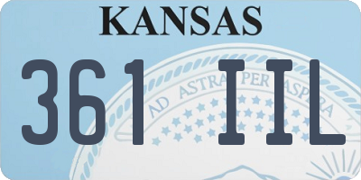 KS license plate 361IIL