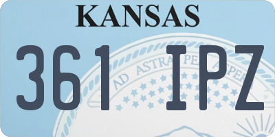KS license plate 361IPZ