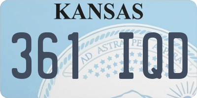 KS license plate 361IQD