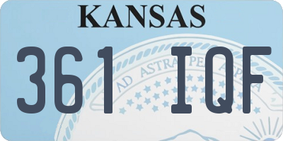 KS license plate 361IQF