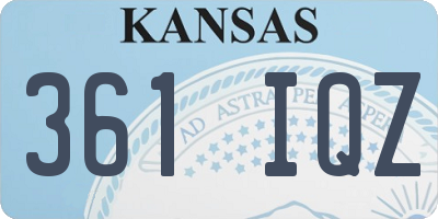 KS license plate 361IQZ