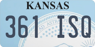 KS license plate 361ISQ