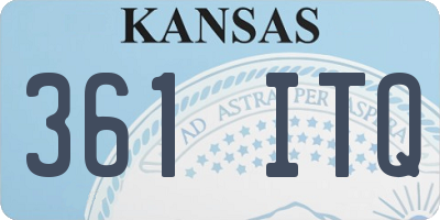 KS license plate 361ITQ