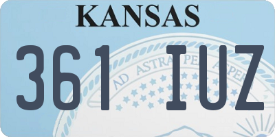 KS license plate 361IUZ