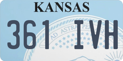 KS license plate 361IVH