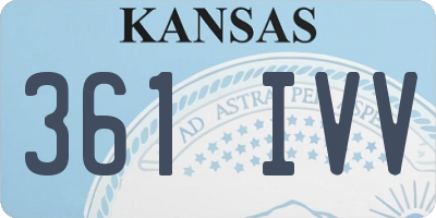KS license plate 361IVV