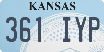 KS license plate 361IYP