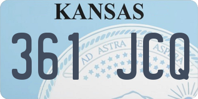 KS license plate 361JCQ