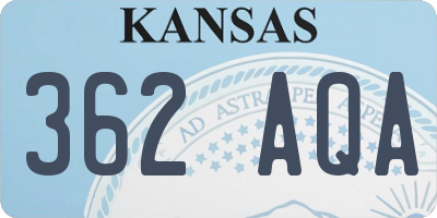 KS license plate 362AQA