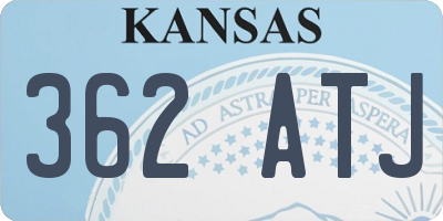 KS license plate 362ATJ
