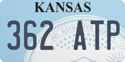 KS license plate 362ATP