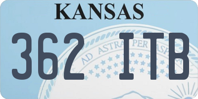KS license plate 362ITB