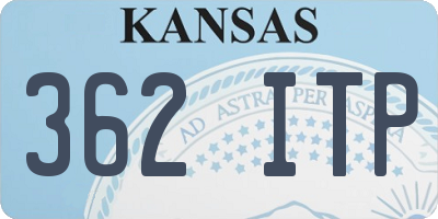 KS license plate 362ITP