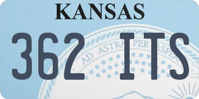 KS license plate 362ITS