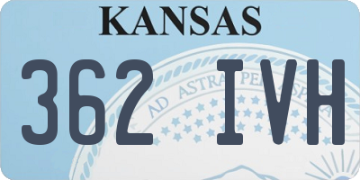KS license plate 362IVH
