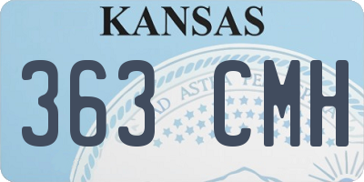 KS license plate 363CMH